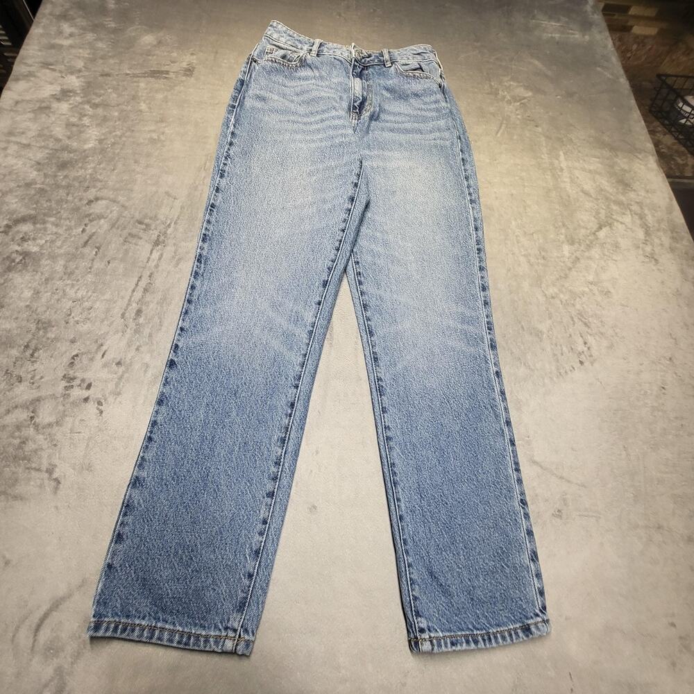 PacSun Jeans Womens 25 Blue Mom High Rise Relaxed Fit Light Wash 5-Pocket